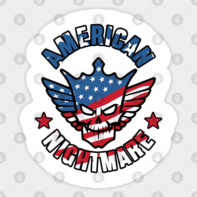 American Nightmare Sticker by Musartsy